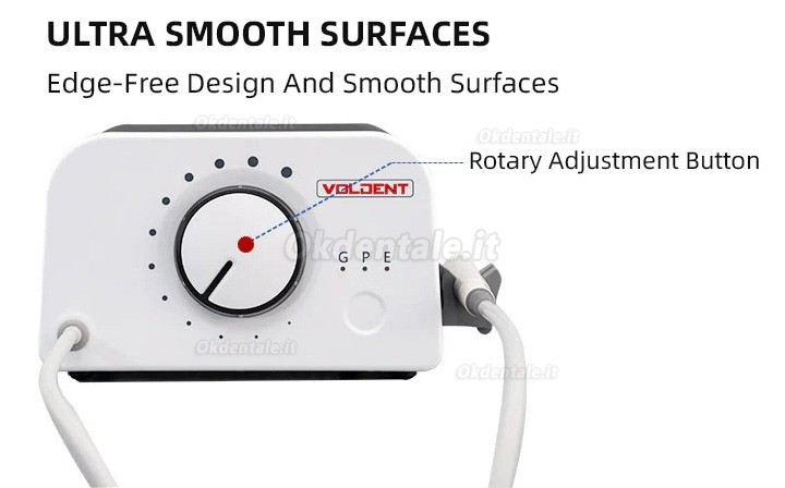 Ablatore tartaro ultrasuoni a LED VolDent Type 1 compatibile con EMS e Mectron